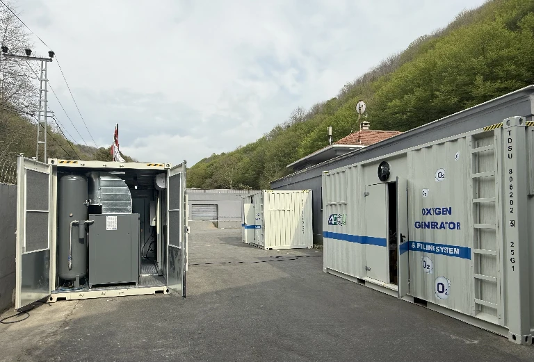 mobil oksijen Jeneratör sistemi hazırlanıyor.