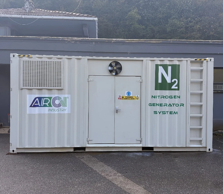 Mobile Nitrogen Generator System for Container Use by Airon Industry.