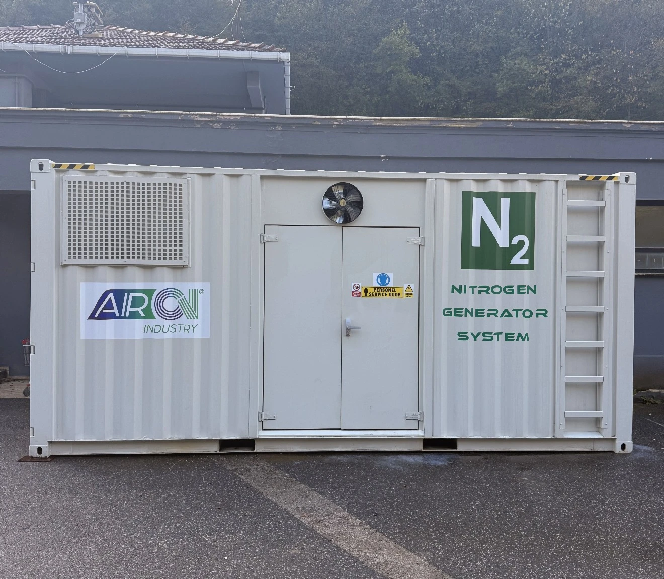 Mobile Nitrogen Generator System for Container Use by Airon Industry.